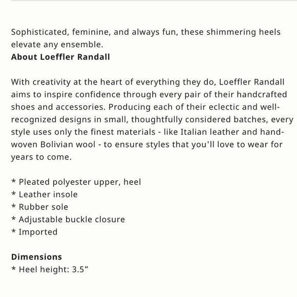 Loeffler Randall Camellia Heeled Sandals/ size 7 B - Picture 9 of 10